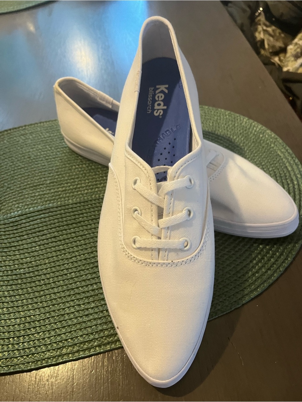 Keds Champion Point Low Canvas Lace Up Sneakers Women’s Sz 9 New